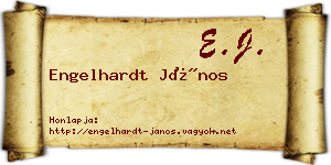 Engelhardt János névjegykártya