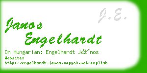 janos engelhardt business card